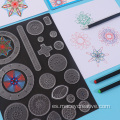 28pcs Kids Craft Drawing Spirograph Geométrico Ruler Set